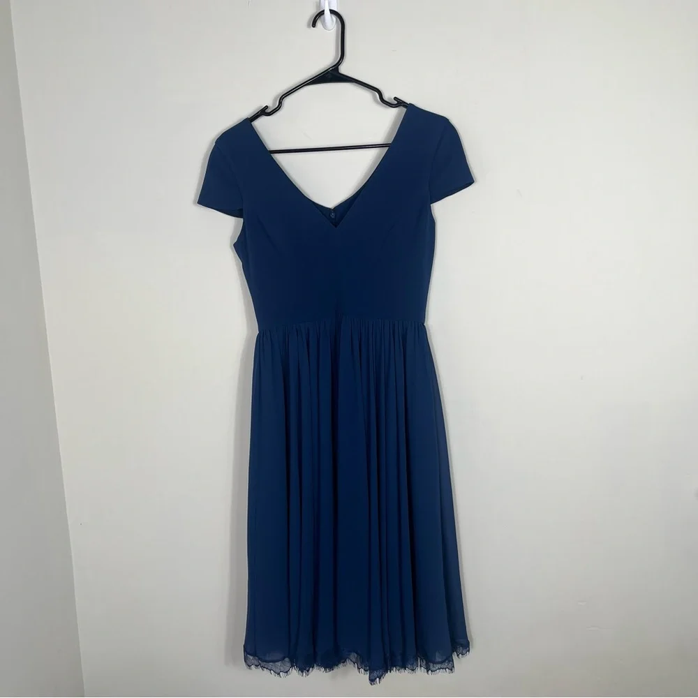 Dress the Population Blue Midi Dress Size Small - Picture 5 of 15